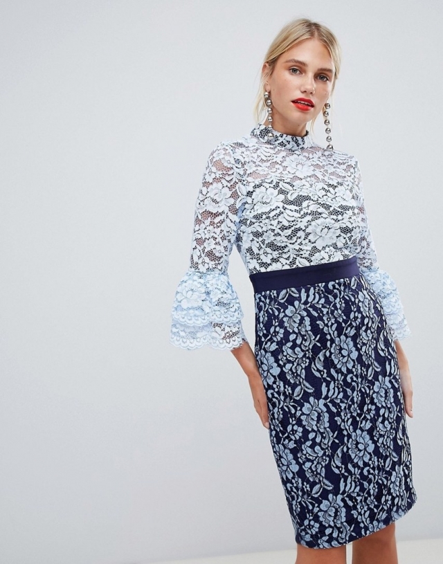 Paper Dolls High Neck Lace Dress