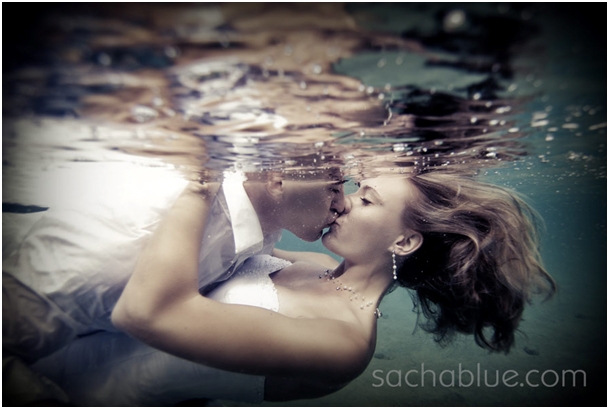 Aqua svatba na „moře“ způsobů